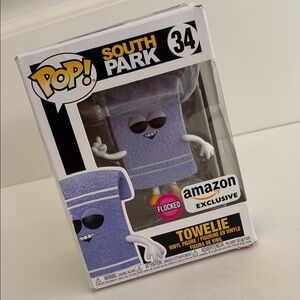 Funko POP South Park Towelie #34 Vinyl Figure Flocked‎ Amazon Exclusive